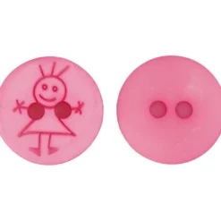 Knap pige, 15 mm Babypink