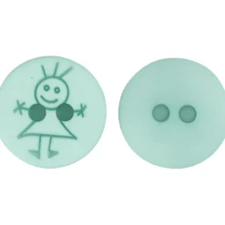 Knap pige, 15 mm Mørk mint