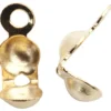 Knudeskjulere med øje 20stk. 8 mm, diam. 3 mm Forgyldt