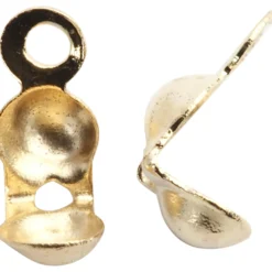 Knudeskjulere med øje 20stk. 8 mm, diam. 3 mm Forgyldt