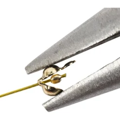 Knudeskjulere med øje 20stk. 8 mm, diam. 3 mm Forgyldt