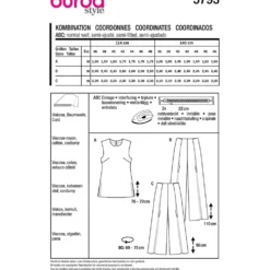 Kombination Burda 5793 str. 36-48