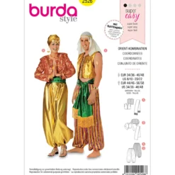 Kostume Burda 2526 flere størrelser