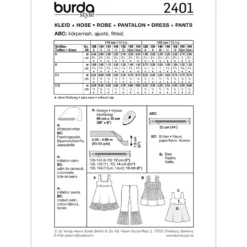 Kostume Burda Kids 2401 str. 128-164