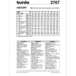 Kostume Burda 2467 str. 44-60