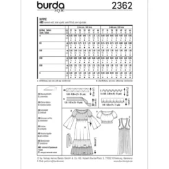 Kostume Burda 2362 str. 32-44