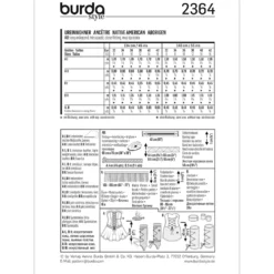 Kostume Burda 2364 str. 32-42