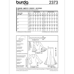 Kostume Burda 2373 str. 34-44