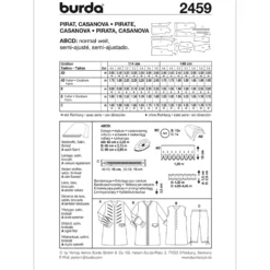 Kostume Burda 2459 str. 46-58