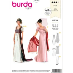 Kostume Burda 2493 str. 36-46
