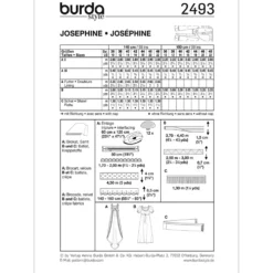 Kostume Burda 2493 str. 36-46