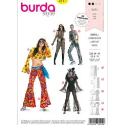 Kostume Burda 2511 str. 34-46