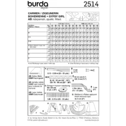 Kostume Burda 2514 str. 36-48