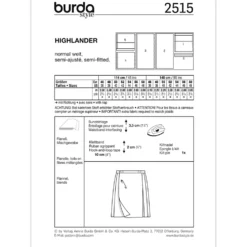 Kostume Burda 2515 str. 46-58
