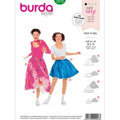 Kostume burda 2518 str. 34-50
