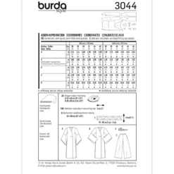 Kostume Burda 3044 str. 36-46