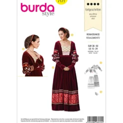 Kostume Burda 7171 str. 36-50