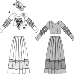 Kostume Burda 7171 str. 36-50