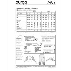 Kostume Burda 7467 str 44/46 – 58/60