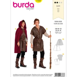 Kostume Robin Hood Burda 7333 str. 48-58