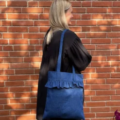 Kraftig denim 10 OZ Støvet midnatsblå