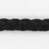 Kraftig snor vævet 10mm Sort