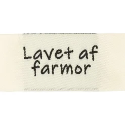 Label “Lavet af farmor” 4 x 2cm Trend white