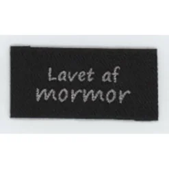 Label “Lavet af mormor”, Sort