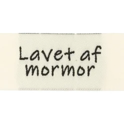 Label “Lavet af mormor” 4 x 2cm Trend white