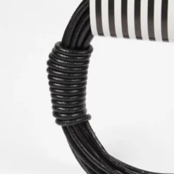 Lædersnor 2mm, 3m Sort
