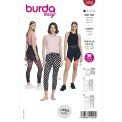 Leggings Burda 5850 str. 34-48