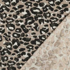 Leopard jacquard Vanilla
