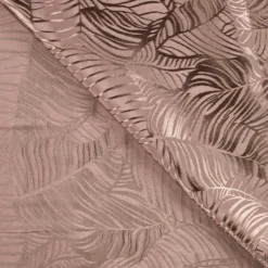 Let jacquard m/bladmønster Spicy brown