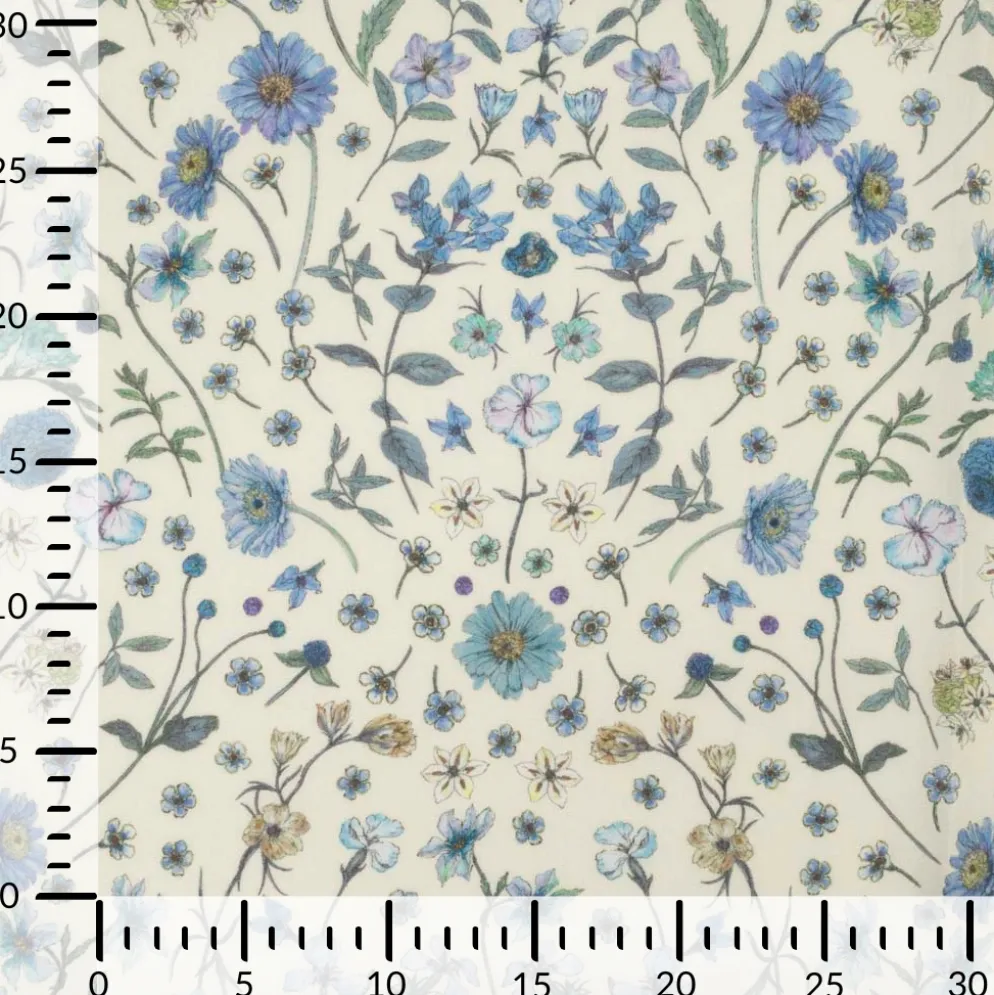 Liberty Fabrics Archway Støvet blå