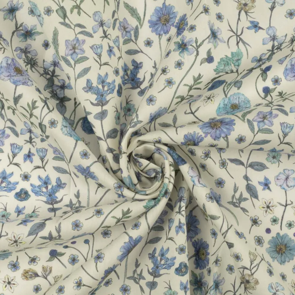 Liberty Fabrics Archway Støvet blå