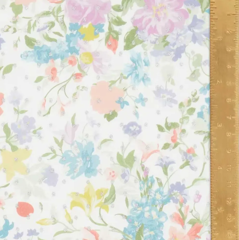 Liberty Fabrics & Bridgerton Bouquet Parade Spot Trend white