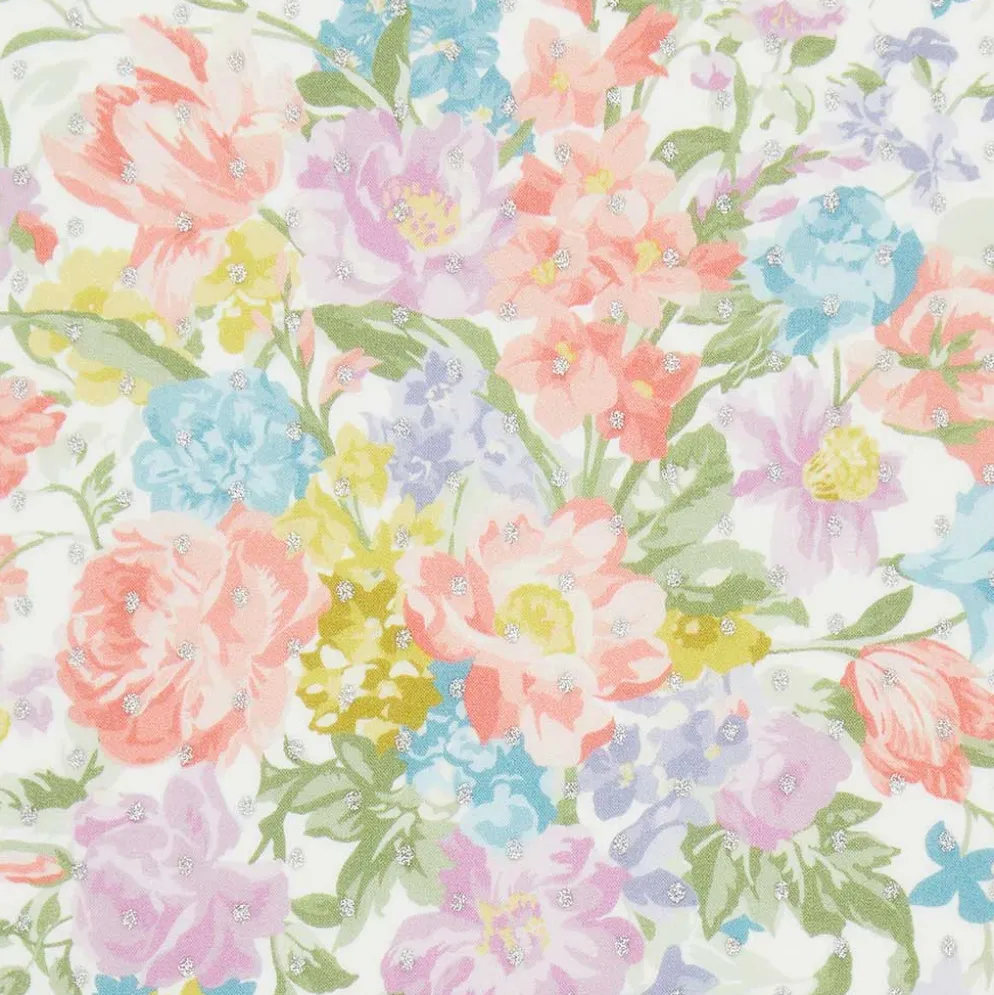 Liberty Fabrics & Bridgerton Bouquet Parade Spot Trend white
