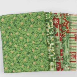 Liberty Fabrics Fat quarters 5 stk. Flaskegrøn