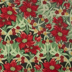 Liberty Fabrics Merry Mews metallic Rød
