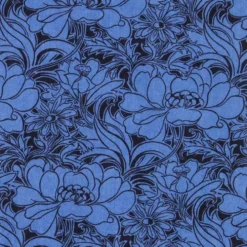 Liberty Fabrics Penelopes Dance Mørk Marineblå