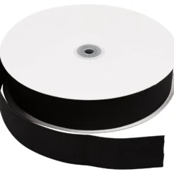 Linnings-elastik 40mm, 25m Sort