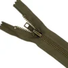 Lomme/Jeanslås m/standardskyder 20 cm, 6 mm Army