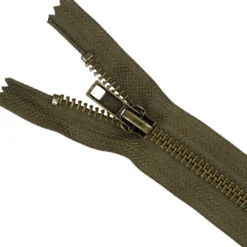 Lomme/Jeanslås m/standardskyder 20 cm, 6 mm Army