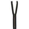 Lomme/Jeanslås m/standardskyder 18 cm, 6 mm Sort