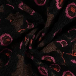 Luksuriøs teddy m/broderi Sort