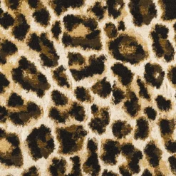 Luksus jacquard m/ leopard Fløde