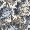 Luksus jacquard m/træer Slate Blue