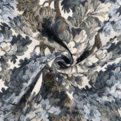 Luksus jacquard m/træer Slate Blue