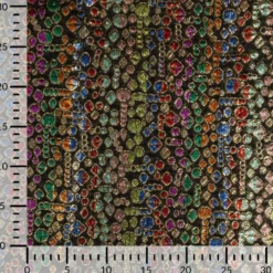 Lurex vare multi farver Sort