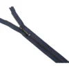 Lynlås 4mm m/ stang kugleskyder 35cm Antik sølv Blågrå